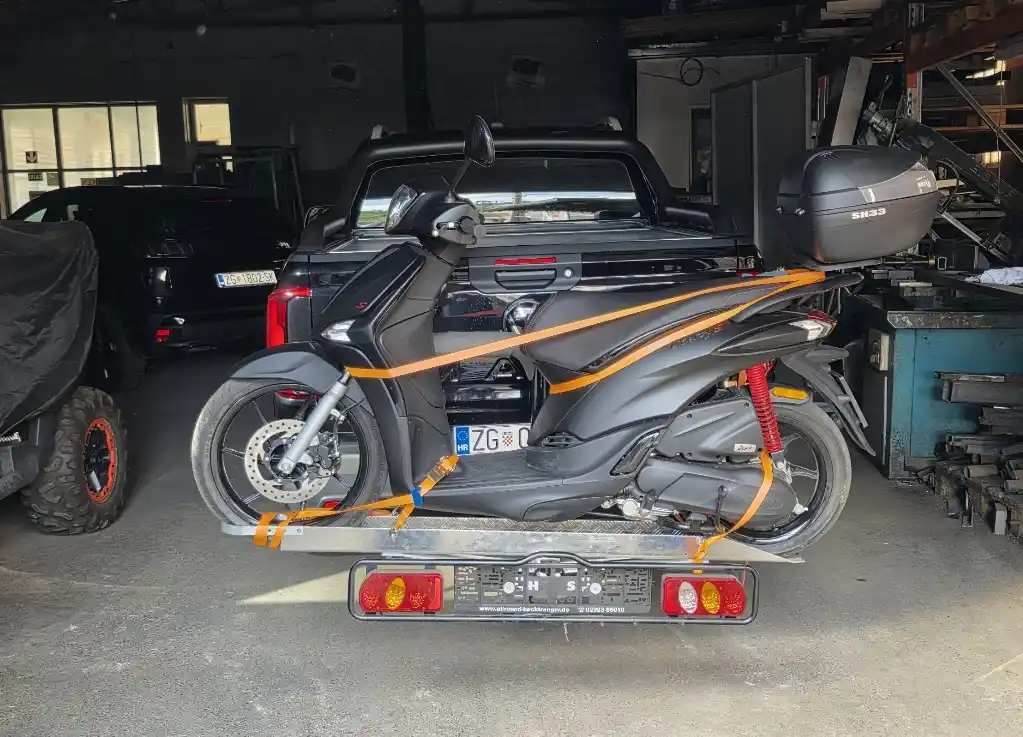 Nosač za skuter i bicikle na eurokuku, nosivost 100 kg
